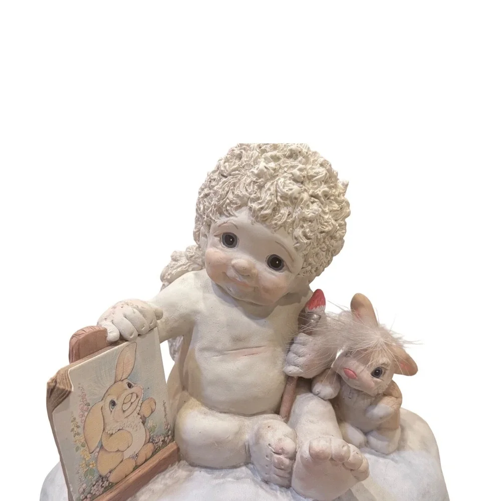 Dreamsicles Picture Perfect Limited Edition Cherub Bunny‎ Cast Art Kristin 1994
